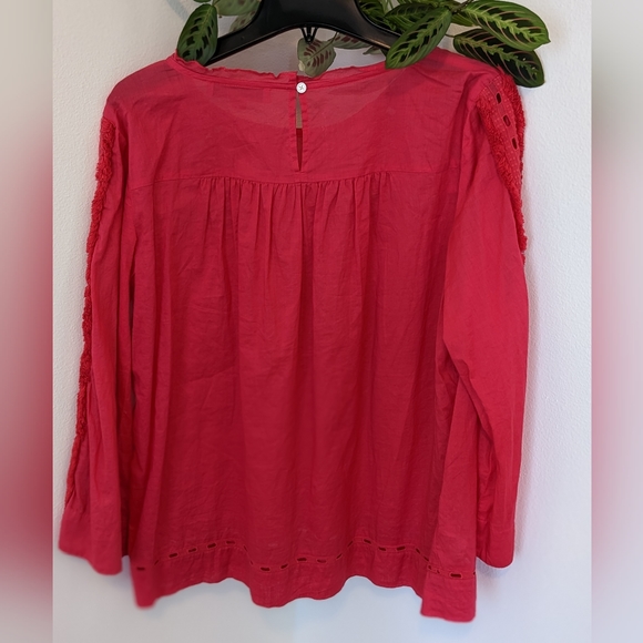 LOFT Cotton Peasant Blouse - Picture 5 of 6